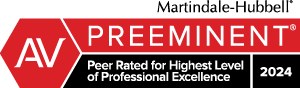 AV Preeminent Rating by Martindale-Hubbell
