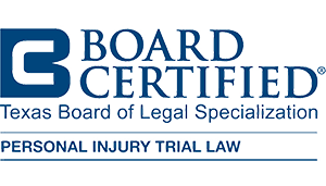 Board Certified in Personal Injury Trial Law, Texas Board of Legal Specialization (Bernard G. Johnson)